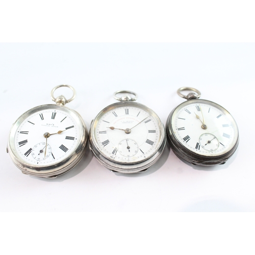 422 - Vintage Mixed Purity Silver Cased Pocket Watches Mechanical UNTESTED