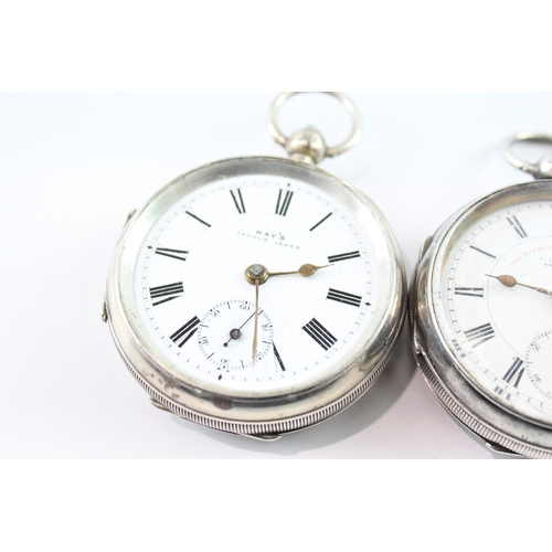 422 - Vintage Mixed Purity Silver Cased Pocket Watches Mechanical UNTESTED