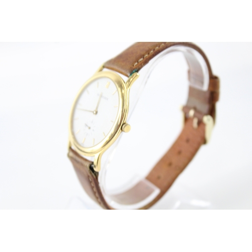 425 - Bucherer Gold Tone Dress Watch Hand-Wind WATCH RUNS