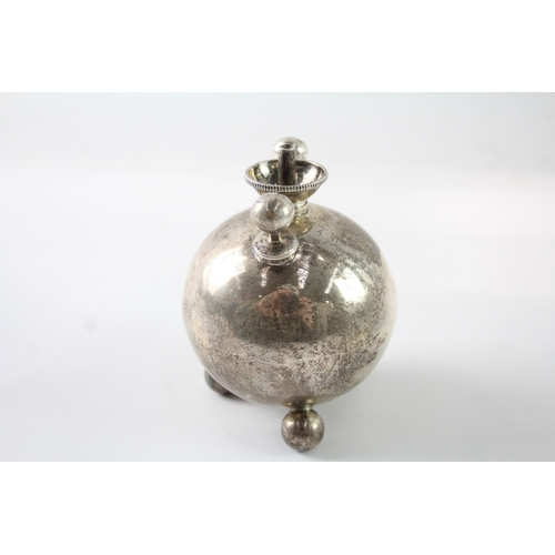 315 - Antique Victorian 1898 London Sterling Silver Grenade Table Lighter (113g)