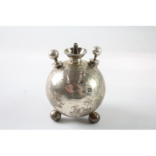 315 - Antique Victorian 1898 London Sterling Silver Grenade Table Lighter (113g)