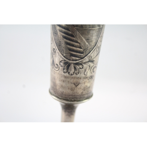 319 - Antique / Vintage Stamped .840 Russian Silver Niello Flute / Drinking Cup (146g)