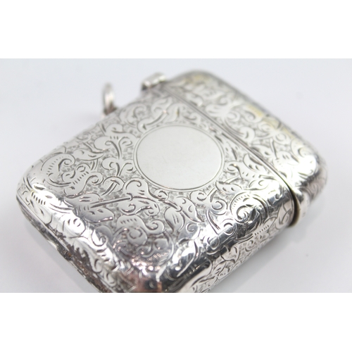 326 - Antique Victorian 1898 London Sterling Silver S.Mordan & Co. Vesta Case (47g)