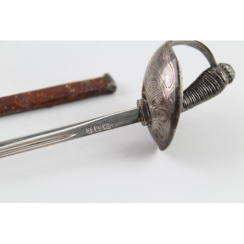 331 - Vintage 1939 London Sterling Silver ASPREY & CO. Novelty Sword Letter Opener 52g