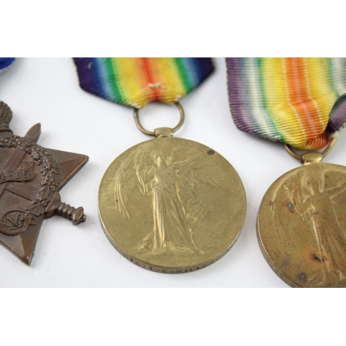 336 - WW1 Medals 1914-15 Star Pte Horn ASC Victory Pte Miller ASC & Pte Hare Sussex R