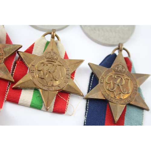 337 - WW2 Medals Inc Africa Star, 8th Army Bar, Italy Star, Etc x 10