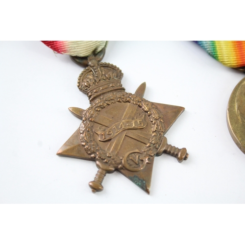 342 - WW1 1914-15 Star & Victory Medal 2840 L.Cpl RT Tunnicliffe 24th London R