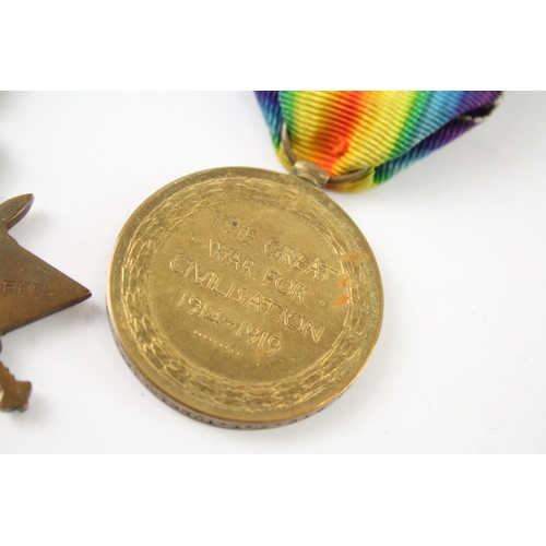 342 - WW1 1914-15 Star & Victory Medal 2840 L.Cpl RT Tunnicliffe 24th London R