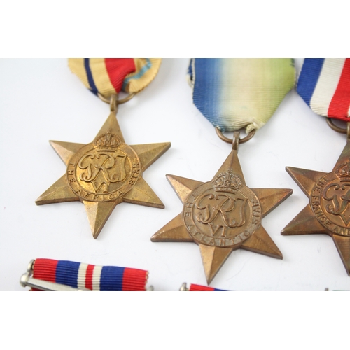 349 - WW2 Medals Inc Atlantic, France & Germany, Africa Stars, Etc x 10