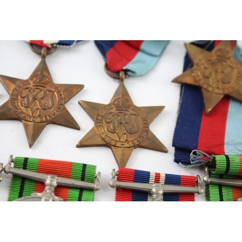 349 - WW2 Medals Inc Atlantic, France & Germany, Africa Stars, Etc x 10