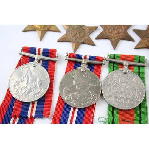 349 - WW2 Medals Inc Atlantic, France & Germany, Africa Stars, Etc x 10