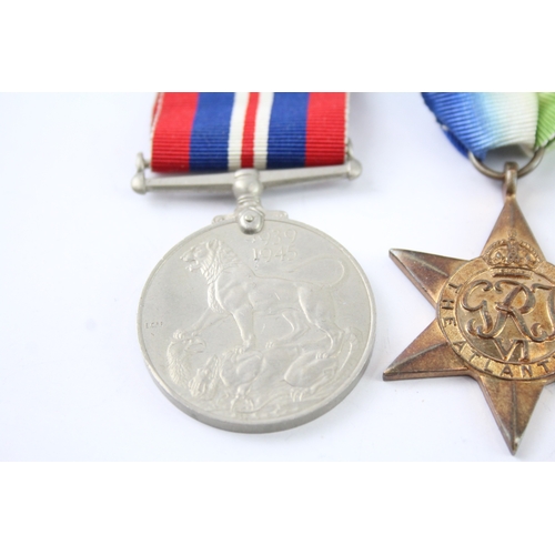 354 - WW2 Atlantic Star Navy Long Service Medal Group, LS J98530 H. Jarvis ABRFR