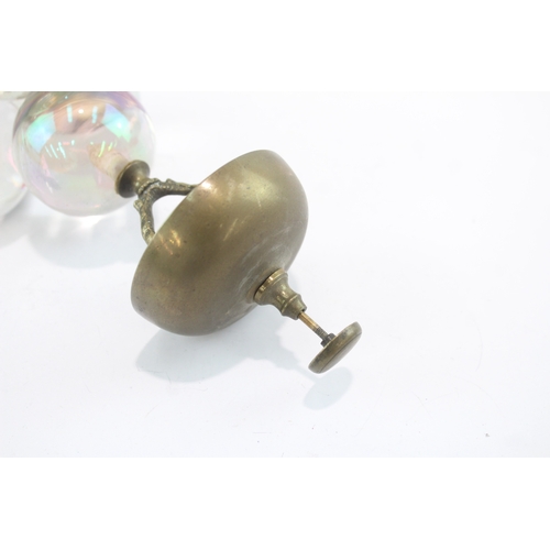 373 - Antique Soap Bubble Iridescent Glass Desk Novelty Bell