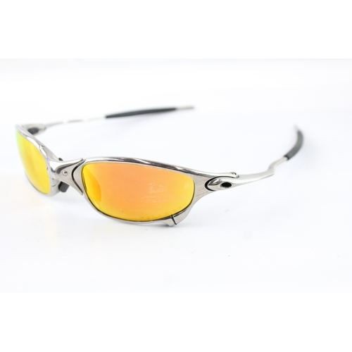 380 - Oakley X-Metal Sunglasses In Cases Polarised Chrome x 2