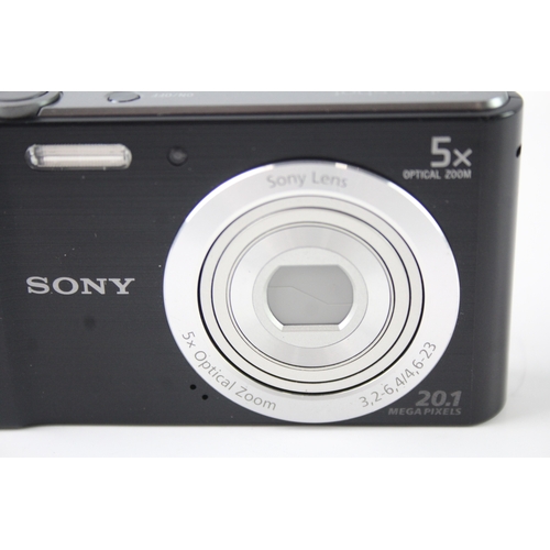 398 - Sony Cybershot DSC-W800 Digital Compact Camera Working w/ Sony 5x Zoom Lens