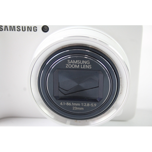 403 - Samsung Galaxy EK-GC100 Digital Camera White Model w/ Samsung 21x Optical Zoom