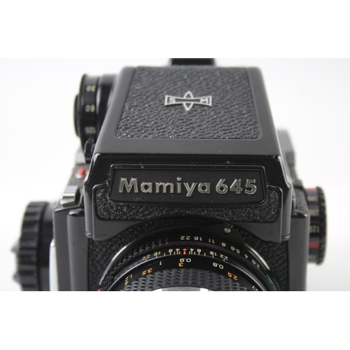 411 - Mamiya M645 Medium Format Film Camera Working w/ 80mm F/2.8 Lens & Finder