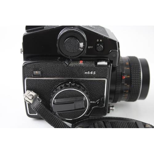 411 - Mamiya M645 Medium Format Film Camera Working w/ 80mm F/2.8 Lens & Finder