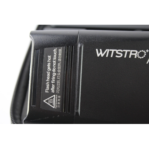 412 - Godox Witstro AD200 Electronic Flash Gun Working w/ Case & Charger