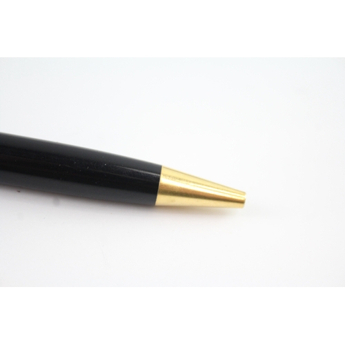 464 - Montblanc Meisterstuck Black Gold Plate Ballpoint Pen / Biro WRITING - PX1207114