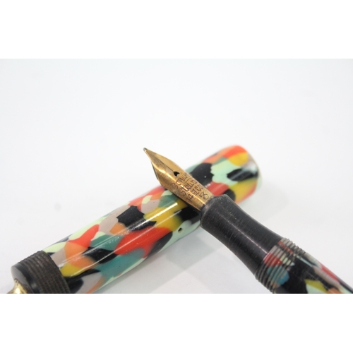 465 - Vintage Conway Stewart 'The Dandy Pen 720' Multicolour Fountain Pen w/ 14ct Nib