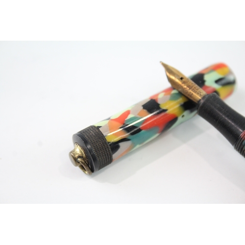 465 - Vintage Conway Stewart 'The Dandy Pen 720' Multicolour Fountain Pen w/ 14ct Nib