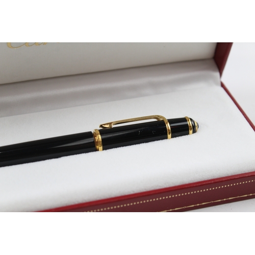 485 - Diablo De Cartier Mini Stylo Plume Black Ladies Fountain Pen w/ 18ct Gold Nib