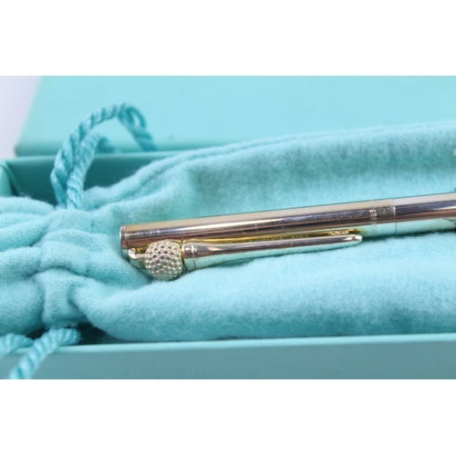 500 - TIFFANY & CO. .925 Sterling Silver Golf Themed Ballpoint Pen / Biro WRITING 23g