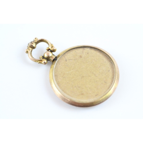 10 - 9ct gold antique picture locket (5g)