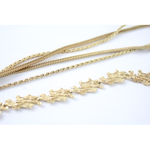 261 - Collection of Grosse Gold Tone Jewellery inc. Necklaces, Brooch x 3 80g