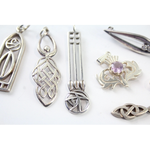 268 - Collection of Sterling Silver Celtic Jewellery inc. Malcolm Gray x 7 20g