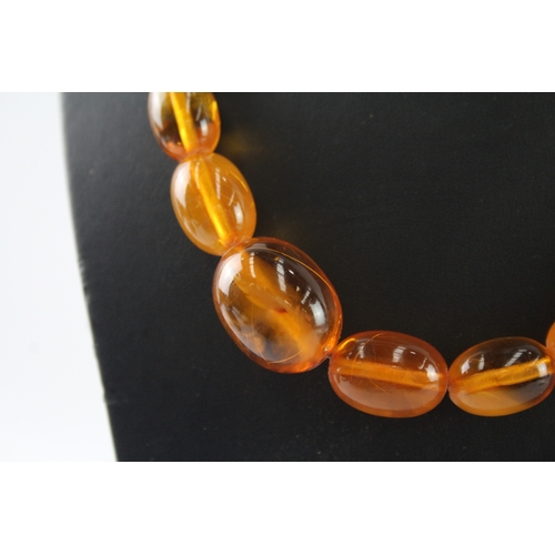 285 - Graduated Baltic Amber Beaded Necklace 65g