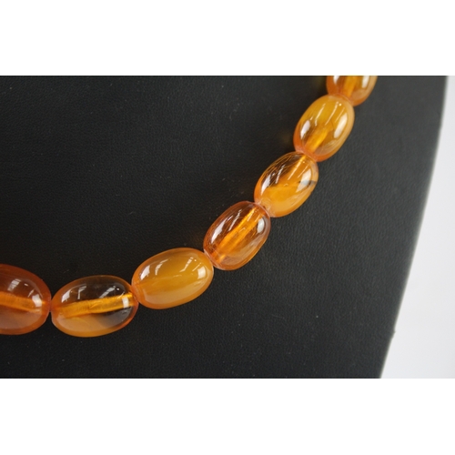 285 - Graduated Baltic Amber Beaded Necklace 65g