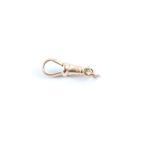 45 - 9ct rose gold antique dog clip (1.9g)