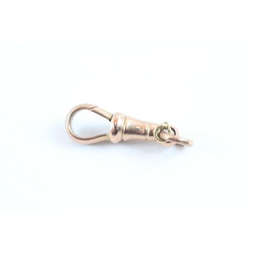 45 - 9ct rose gold antique dog clip (1.9g)