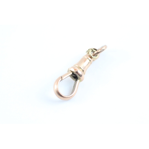 45 - 9ct rose gold antique dog clip (1.9g)