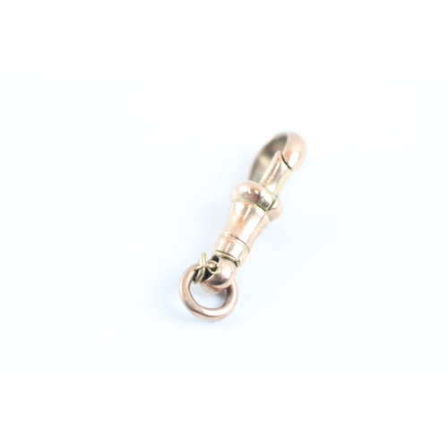 45 - 9ct rose gold antique dog clip (1.9g)