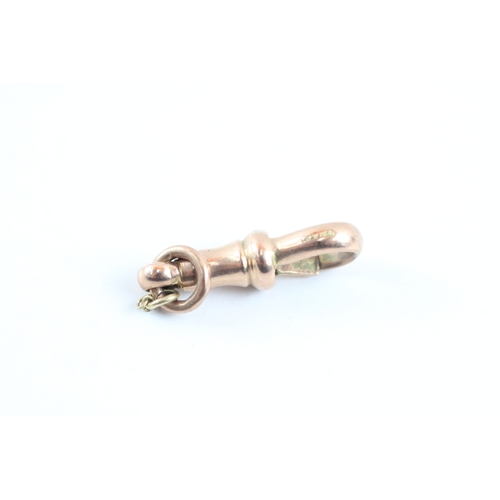 45 - 9ct rose gold antique dog clip (1.9g)