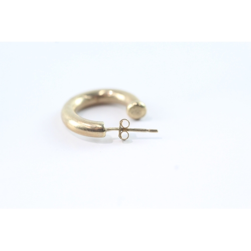 57 - 9ct gold hoop earrings (1.2g)