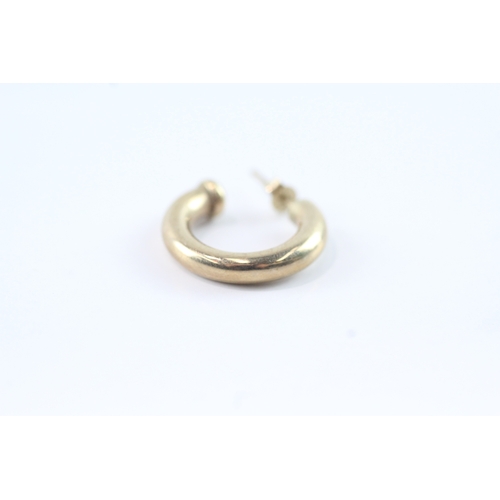 57 - 9ct gold hoop earrings (1.2g)