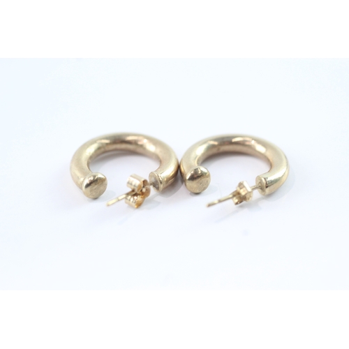 57 - 9ct gold hoop earrings (1.2g)