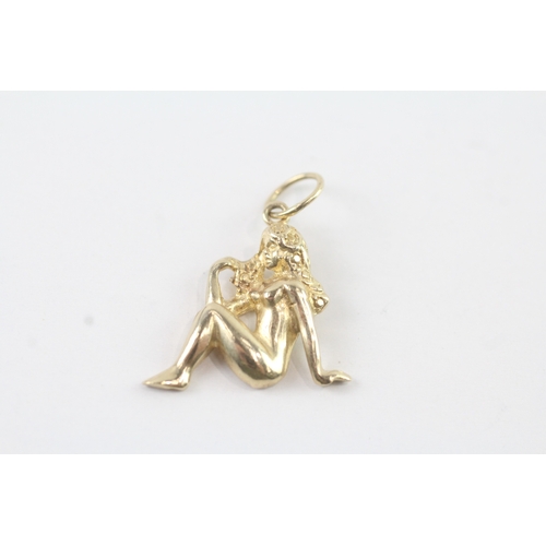 146 - 9ct gold mermaid charm (2.2g)