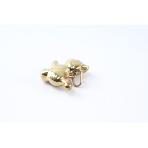 171 - 9ct gold cat charm (0.6g)