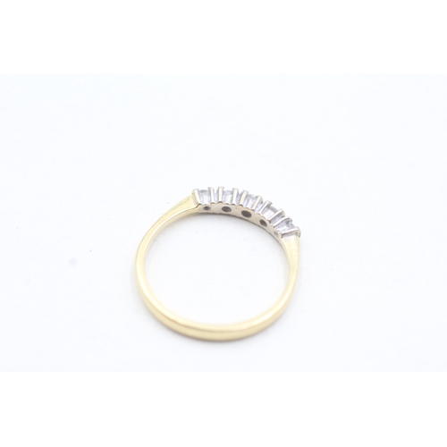 185 - 18ct gold diamond five stone ring (1.9g) Size L