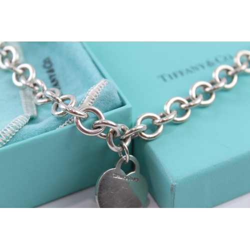 201 - Tiffany & Co Sterling Silver Belcher Necklace inc. Charm 69g