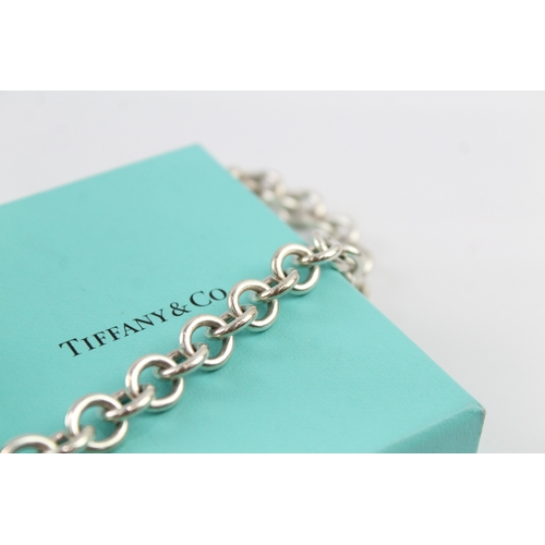 201 - Tiffany & Co Sterling Silver Belcher Necklace inc. Charm 69g