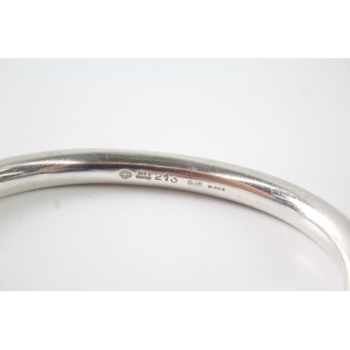 214 - Georg Jensen Sterling Silver Mid Century Torque Bangle No 213 74g