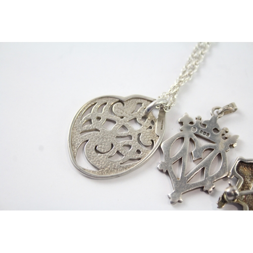 215 - Collection of Sterling Silver Celtic Jewellery inc. Ola Gorie x 3 14g