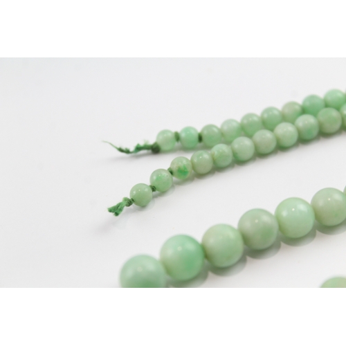 226 - Graduated Jade Necklace for Restringing 36g