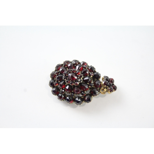 240 - Collection of Antique Jewellery inc. Bohemian Garnet, Old Cut Diamonds x 5 20g